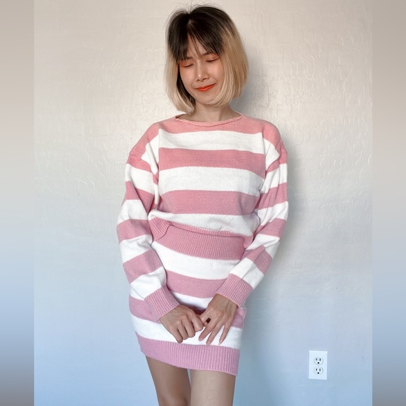 BRAND NEW! 2 pieces pink sweat dress - Picture 3 of 12